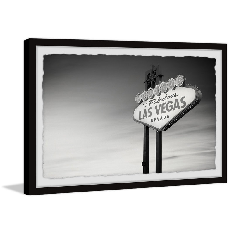 Ebern Designs Visit Fabulous Las Vegas Picture Frame Textual Art
